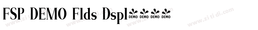 FSP DEMO Flds Dspl字体转换 FSP DEMO Flds Dspl字体转换